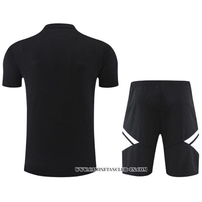 Chandal del Juventus 22-23 Manga Corta Negro - Pantalon Corto